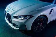 BMW M3 Competition (G80) in Individual Frozen Brilliant White Metallic | Head Lights view
