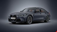 BMW M3 Competition (G80) in Individual Frozen Dark Grey Metallic | Front Left Three Quarter view
