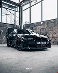 BMW M3 Competition (G80) M-Performance in Black | Front Right Three Quarter view