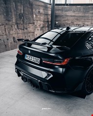 BMW M3 Competition (G80) M-Performance in Black | Tail Lights view