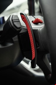 BMW M4 Competition (G82) M Performance Steering Wheel Shift Lever (Left) | Interior view